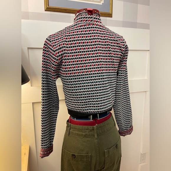 Fabletics Houndstooth Turtleneck Sweater - Black, Red, White Size XL - Picture 3 of 6